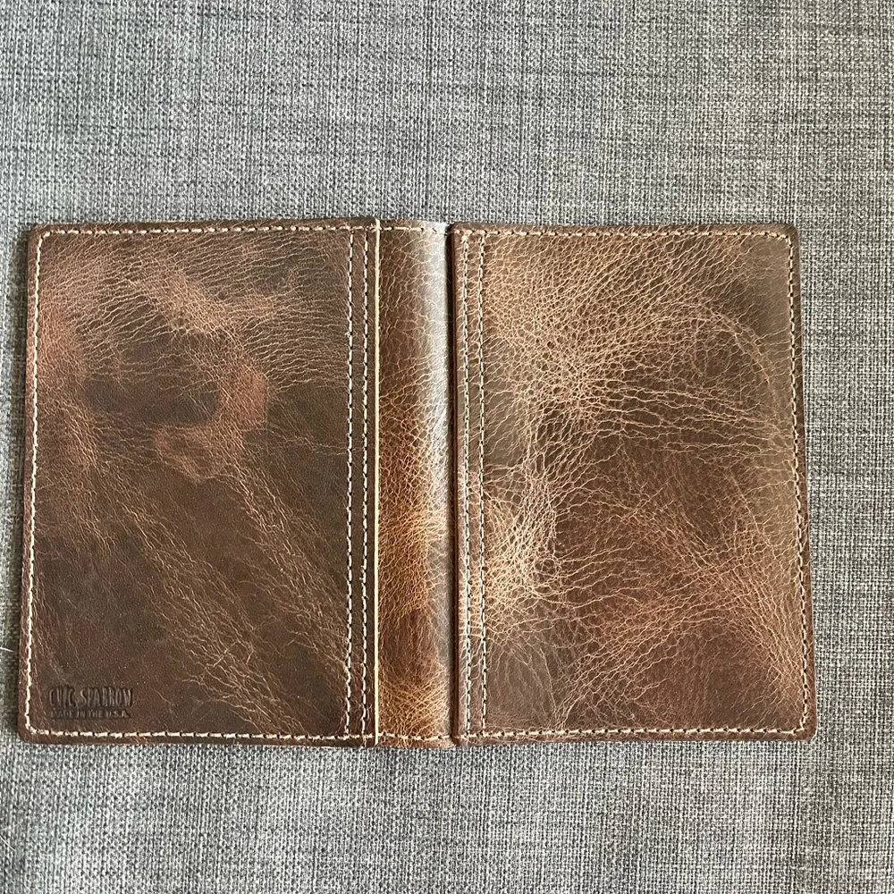 Extremely Rare Chic Sparrow A6 Folio Maverick Dark Brown TN Cover Leather New
